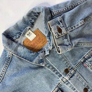Vintage Levis Denim Trucker Jacket Men's Sz XL 70507-0389 Mexico Light Wash